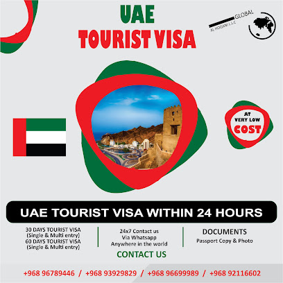 الإمارات العربية المتحدة وعمان التأشيرة السياحية مسقط الحوقاني العالمية ش - مسقط - +968 9392 9829